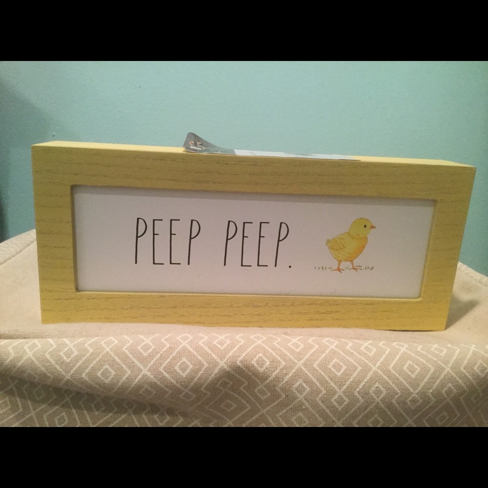 Rae Dunn Easter Peep decorative sign